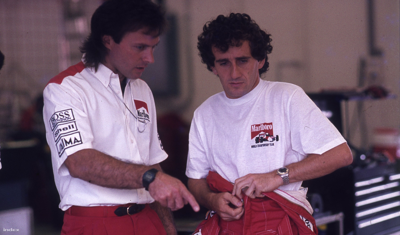 Alain Prost 51-szer nyert az F1-ben, de a Hungaroringen soha. Nem volt itt szerencséje, de a 88-as versenye Sennával klasszikus: a hajrában nagy nehezen megelőzte a brazilt az első helyért, de egy kanyar múlva el is veszítette azt. 86-ban harmadikként startolt, de a 23. körben feladta műszaki hibával.