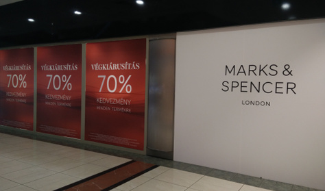 A hétvégén bezár a Marks&Spencer utolsó hazai üzlete