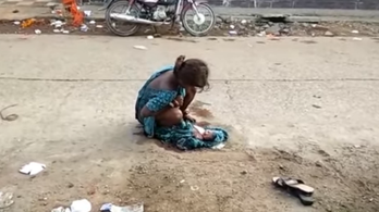 Az utcán szülte meg gyermekét egy 17 éves indiai