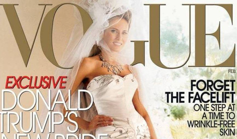 Melania Trump szekerét tolja a Vogue