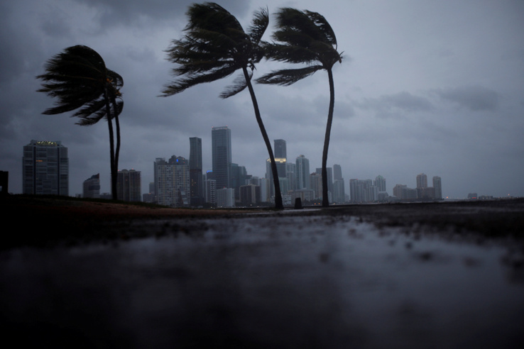 Irma 119 km/órás széllel érte el Floridát