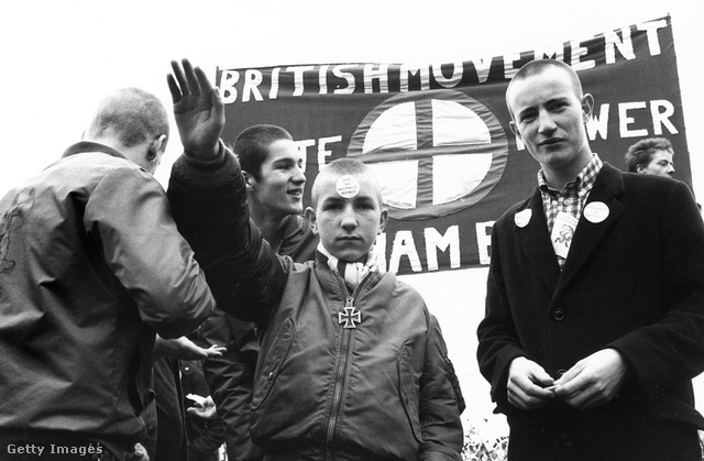 Szélsőjobboldali skinheadek 1980-ban.
