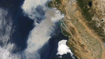 Az űrből is látható Kalifornia pusztulása