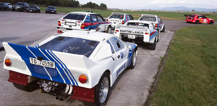 Lancia versenyautók a teljesség igénye nélkül: 037, Beta Montecarlo, "Safari" és "A" gruppe Delták, valamint Felix. Az S4 később érkezett