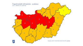 Viharos szélre figyelmeztetnek Budapesten és környékén