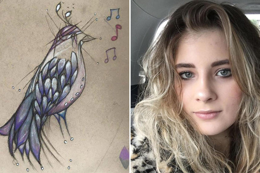 „Ez a madár énekel a fejemben” - Hallucinációit rajzolja le a skizofrén lány