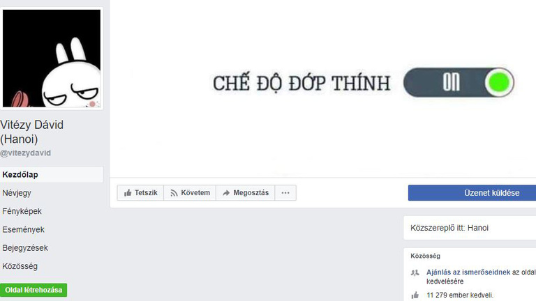 Feltörték Vitézy Facebook-fiókját