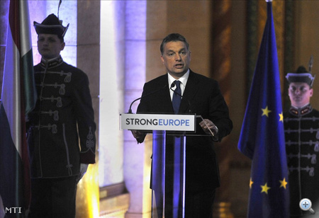 Orbán Viktor miniszterelnök beszédet mondott.