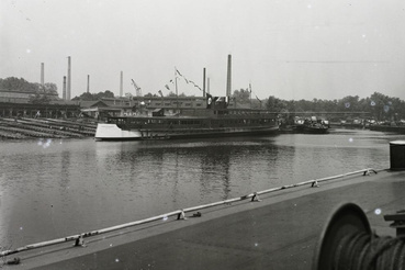 A BRP CAR BORISZ III. (1941) motorhajó vízrebocsátása 1940. június 14-én.