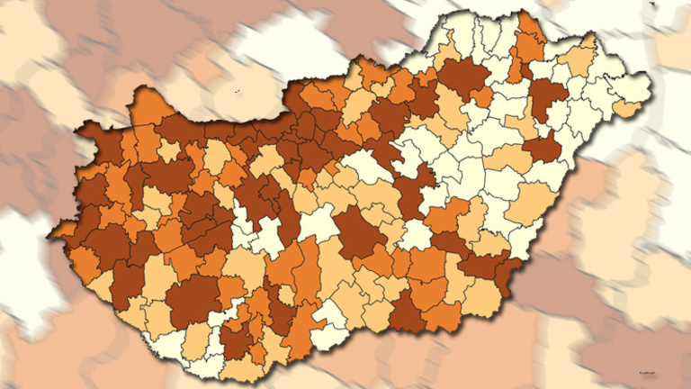 Térképen: a területi tőke Magyarországon