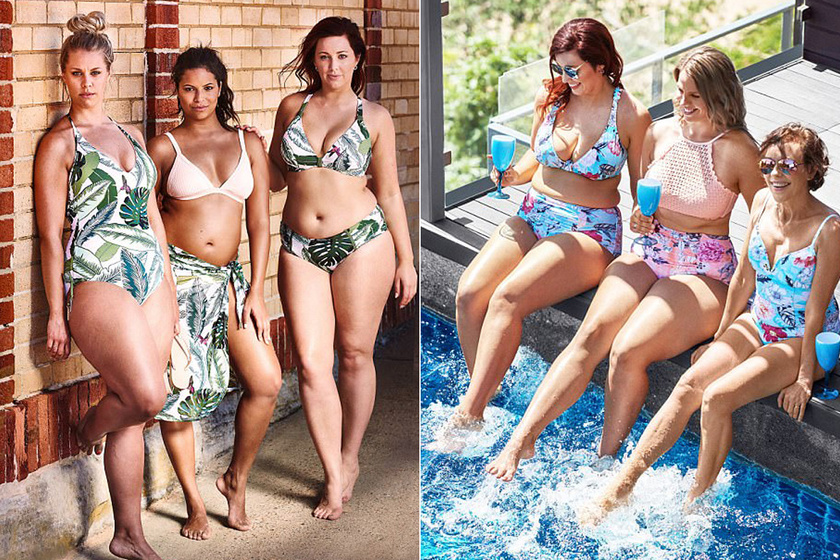 Ez az élet, ezért szeretjük: túlsúlyos és 50 feletti nők a fürdőruhamárka kampányában