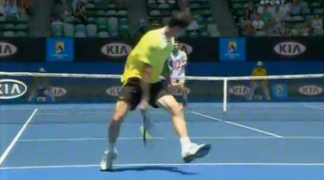 Federert megszégyenítő láb közötti ütést kapott Andy Murray a spanyoltól