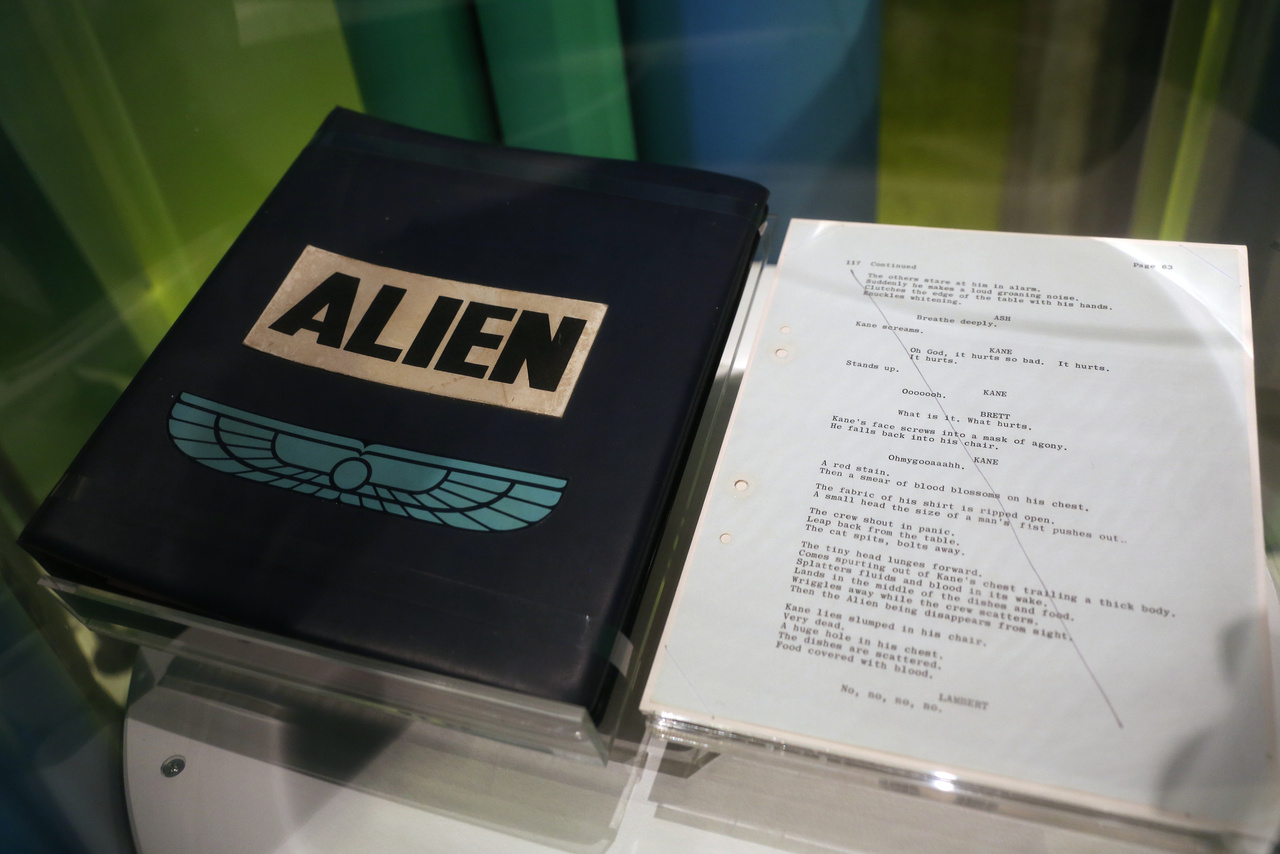 Az Alien (A nyolcadik utas: a Halál) forgatókönyve, a rendező, Ridley Scott jegyzeteivel, 1979.