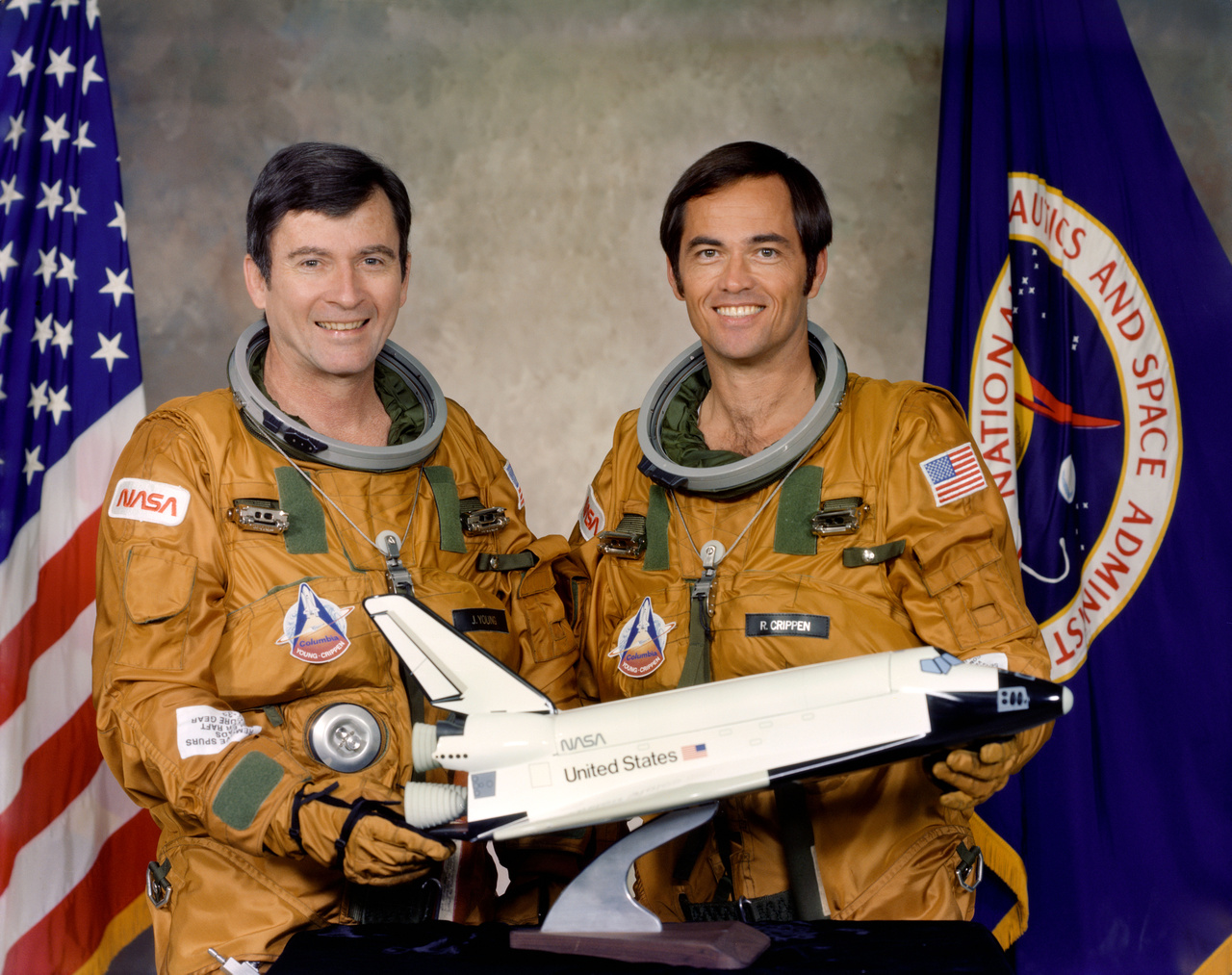 1979. április 29. Hivatalos fotó a Columbia első legénységéről. 