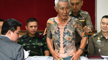 Tetoválása buktatta le a japán jakuza egy volt főnökét Thaiföldön