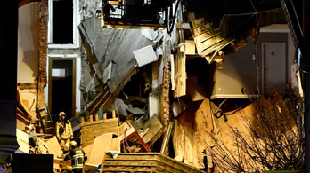 Robbanás miatt összeomlott egy antwerpeni ház