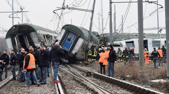 Kisiklott egy vonat Milánónál, 4 halott