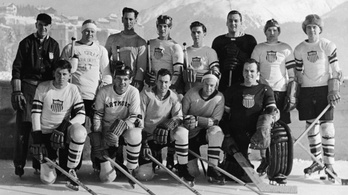Két amerikai hokicsapat, egyik sem játszik - St. Moritz, 1948