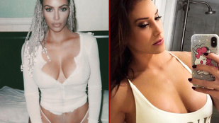 Vajna Tímea már Kim Kardashian nyakában liheg, ami a mellmutogatást illeti
