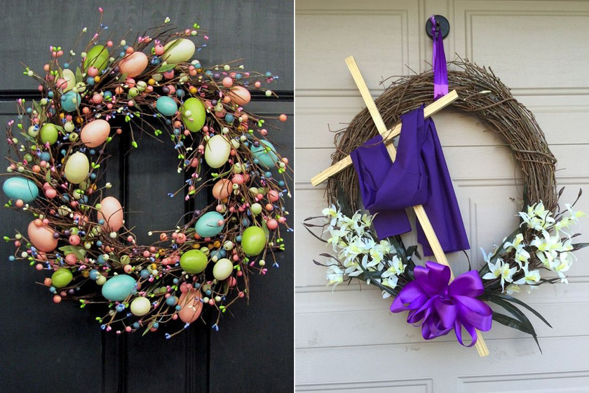 Álomszép húsvéti ajtódíszek fillérekből, melyeket bárki elkészíthet - Mutatós darabok egyszerűen