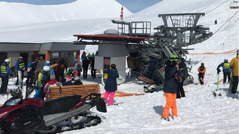 Többen megsérültek egy grúz síliftbalesetben