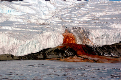 Mintha vér csorogna a jégből: az antarktiszi Vér-zuhatag ijesztő, de megmagyarázható jelenség