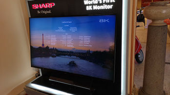 Szédítő árral érkezik a Sharp 8K tévéje