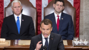 Macron Iránról, környezetvédelemről, liberalizmusról beszélt Washingtonban