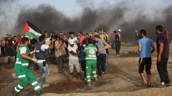 86-an megsérültek a gázai tüntetők közül
