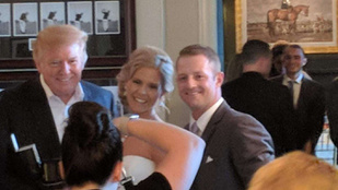 Beállított Donald Trump az esküvőjükre, nem bánták