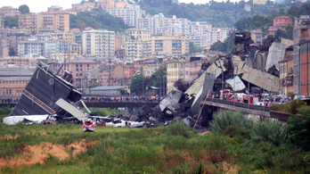 Leszakadt egy viadukt Olaszországban, harmincnál is többen haltak meg