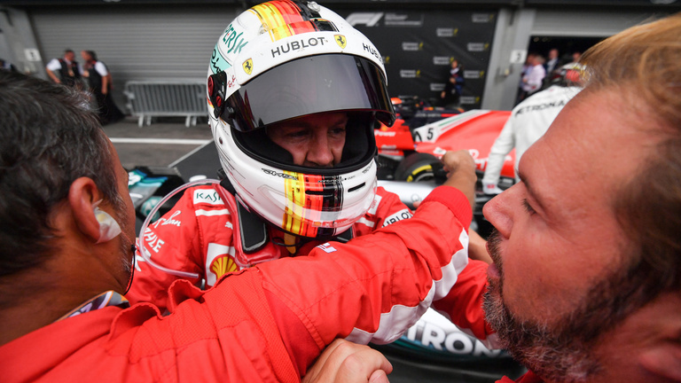 Ijesztő rajtbaleset után Vettelé a Belga Nagydíj