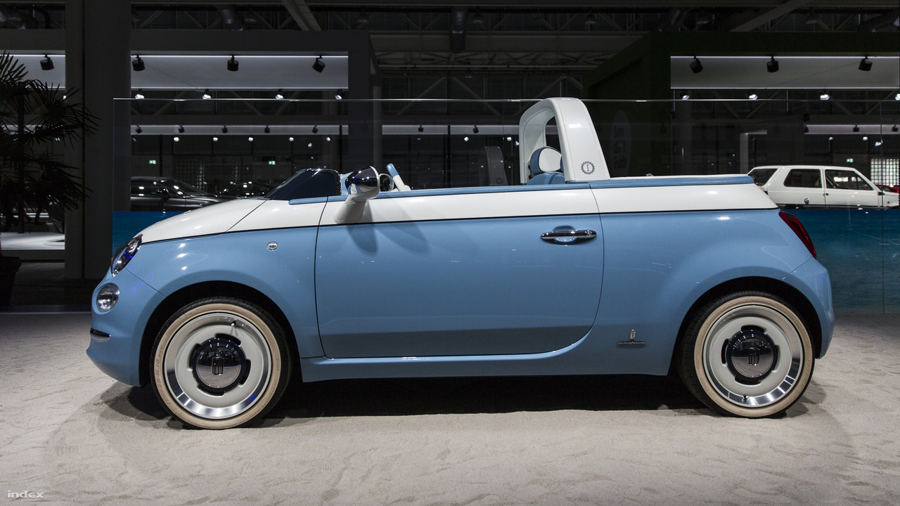 Fiat 500 Spiaggina, Garage Italia, 2018. Hatvan évvel ezelőtt, 1958-ban került forgalomba Olaszország népautója, a Fiat 500. A közkedvelt kisautó népszerűsége hihetetlen nagy volt, a kor hírességei, színészek, zenészek, tévések mind odáig voltak érte, és máig kiemelkedő szeretet övezi az olaszok közt. Lapo Elkann (Garage Italia) tervei alapján, a Pininfarina hathatós közreműködésével a születésnapra a képen látható bolondos formában reinkarnálódott az olasz bogár, amit minden bizonnyal csakis fülig érő szájjal lehet vezetni.