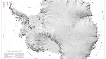Az Antarktisz térképe lett a legrészletesebb