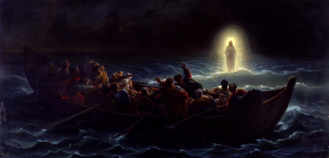 Amédée Varint - Christ marchant sur la mer