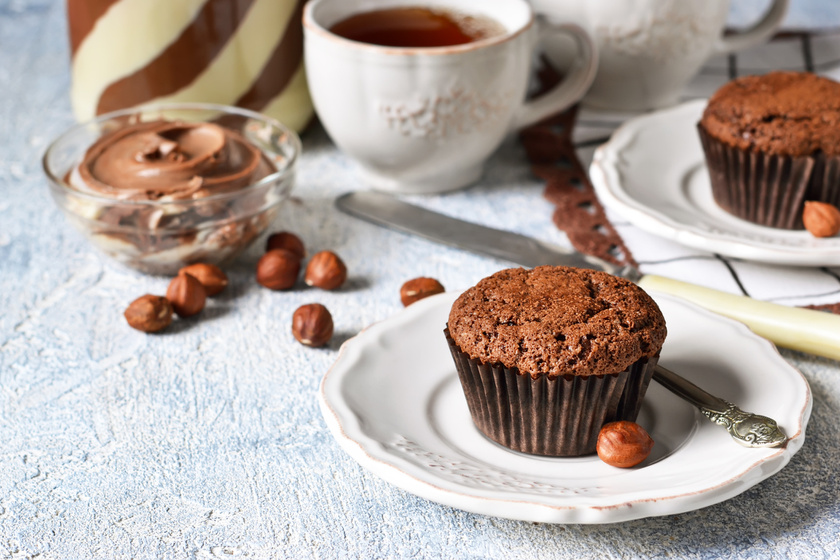 Elképesztően finom, extra csokis, nutellás muffin: rég ettél ilyen jót