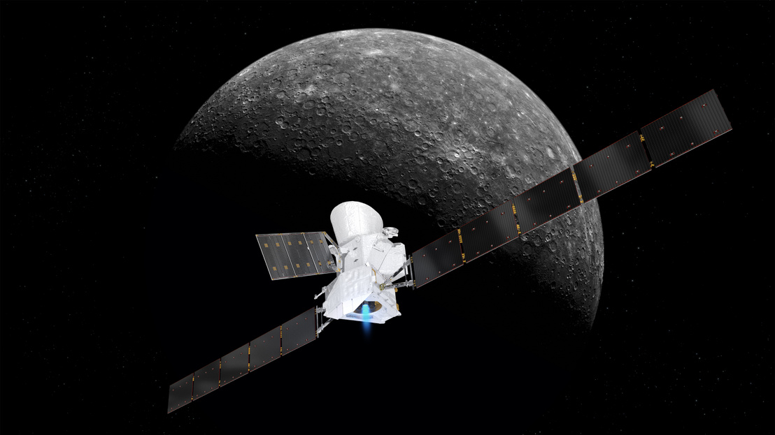BepiColombo approaching Mercury