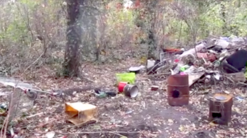 15 hajléktalan kunyhóját semmisítették meg a Köki melletti kiserdőben