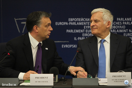 Orbán Viktor és Jerzy Buzek