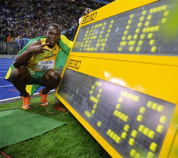 Hányszor mutat az égre Usain Bolt ujja?