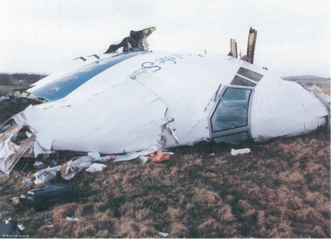 Pan Am Flight 103. Crashed Lockerbie, Scotland, 21 December 1988