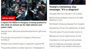 A magyar demokrácia helyzete a CNN vezető anyaga