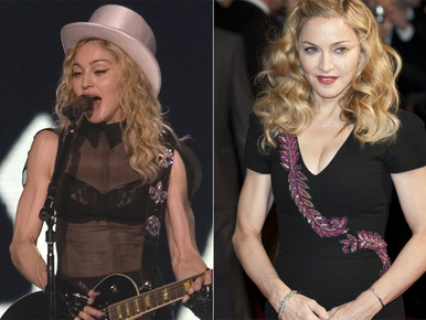 Már nem ijesztő Madonna karja