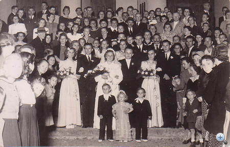Éva és László, 1950. óta boldog házasok - esküvői fotó