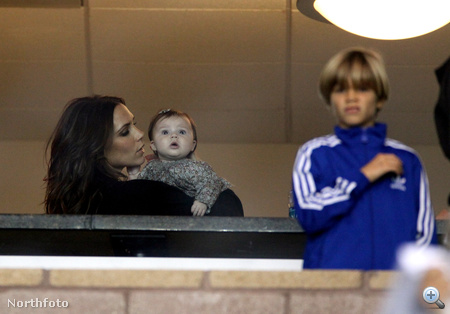 Az egész Beckham család megnézte David Beckham meccsét.