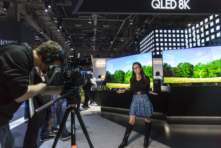 A Samsung QLED 8K tévéi élénk érdeklődést váltottak ki.