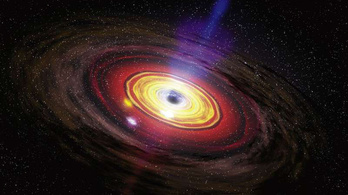 A galaxis közepén lévő fekete lyuk energiakilövellése egyenesen ránk célozhat