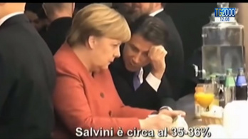 Kifülelték, miről beszélt Merkel és Conte a bárpultnál