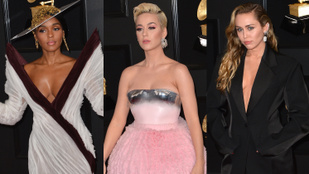 Miley Cyrus köldökig kivágott ruhája volt a legunalmasabb szett a Grammy-n