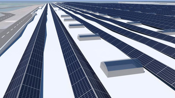 A győri Audi-gyár tetején épül Európa legnagyobb tetős napelemparkja